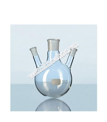 Bình cầu đáy tròn 3 cổ mài loại nghiên DURAN