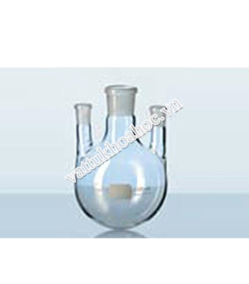 Bình cầu đáy tròn 3 cổ mài loại thẳng DURAN