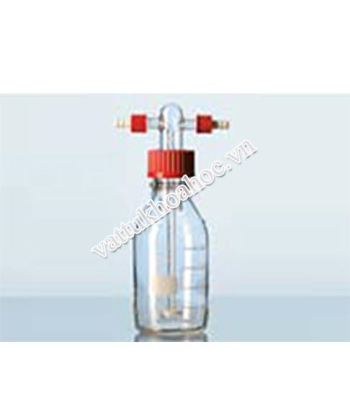 Bình sục khí nắp vặn có đĩa lọc DURAN