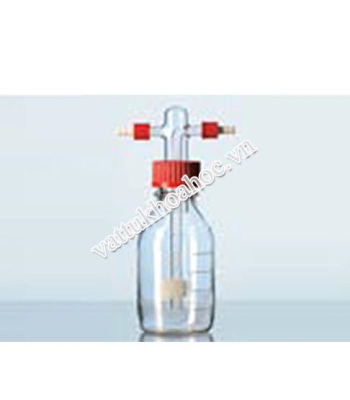 Bình sục khí, nắp vặn không có đĩa lọc DURAN