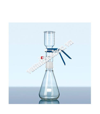 Bộ lọc có đệm PTFE và kẹp, có thể sử dụng đĩa lọc DURAN