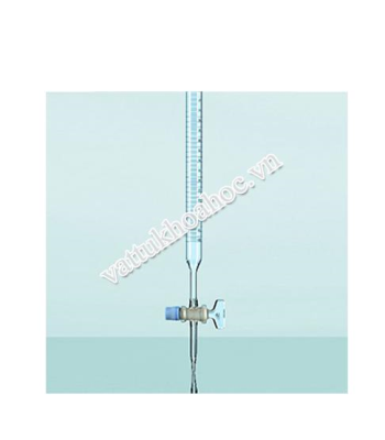 Burette thẳng, khóa thủy tinh đầu mài, loại B DURAN