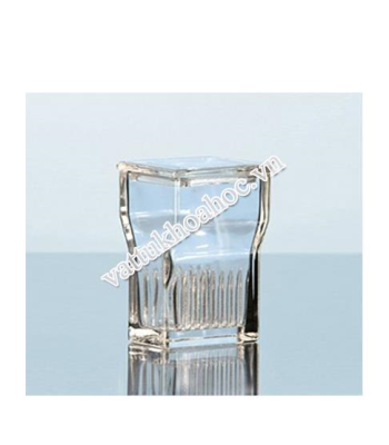 Hộp nhuộm lam loại Hellendahl miệng rộng thủy tinh soda lime DURAN