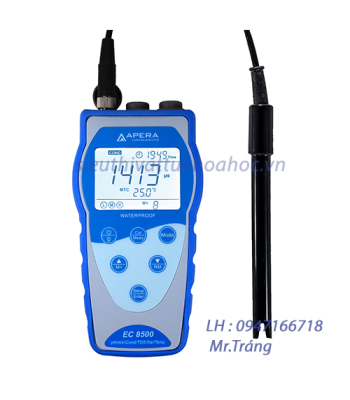 Máy đo độ dẫn/TDS/độ mặn/nhiệt độ cầm tay APERA (lưu và truy xuất dữ liệu theo GLP)