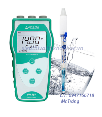 Máy đo pH/mV/nhiệt độ cầm tay APERA ( Dùng đo nước sạch, dung dich ion thấp )