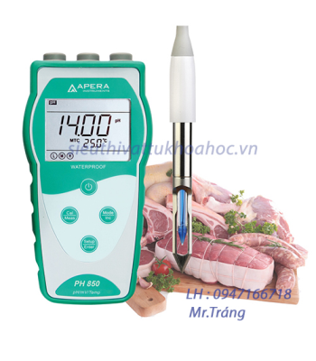 Máy đo pH/mV/nhiệt độ cầm tay APERA ( dùng trong thịt/ cá/ các loại thực phẩm )