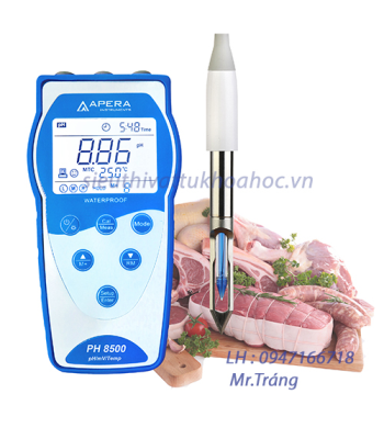 Máy đo pH/mV/nhiệt độ cầm tay APERA ( dùng trong thịt/ cá/ các loại thực phẩm ) - Có lưu dữ liệu