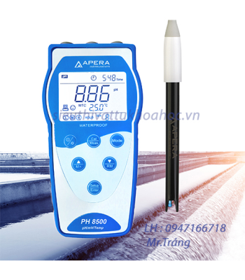 Máy đo pH/mV/nhiệt độ cầm tay trong nước thải - Có lưu dữ liệu