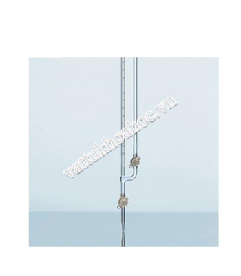 Micro burette khóa thủy tinh đầu mài loại as DURAN